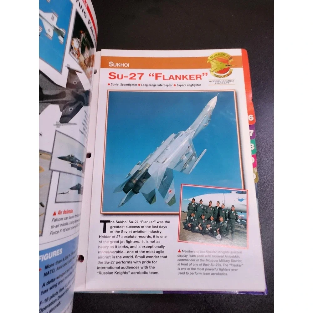 Aircraft of the World: The Complete Guide 1 Binder 16 Sections Vintage 1998